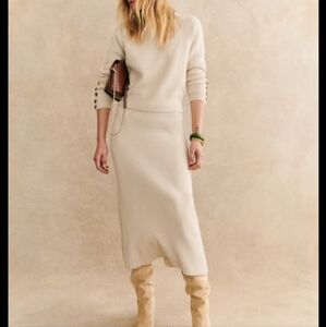NWT Sezane Naelle Skirt in Natural